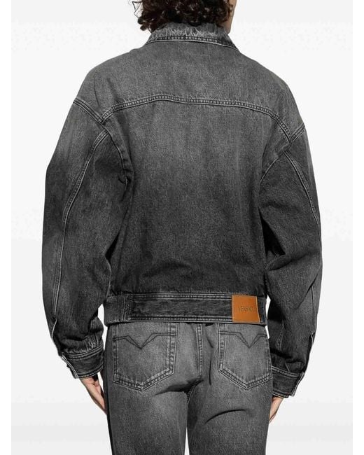 Versace Gray Blouson Denim for men
