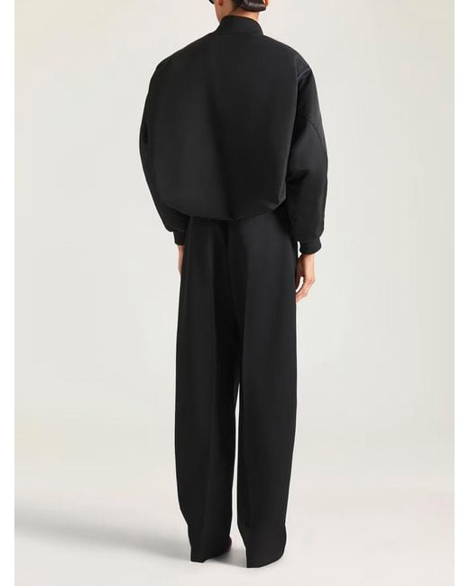 Givenchy Black Cropped Cocoon Bomber
