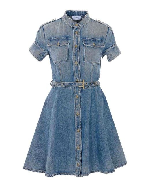 McQueen Blue Denim Dress