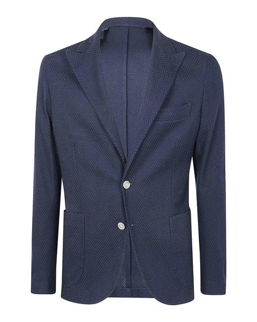 Barba Napoli Blue Dynamic Stretch Jacket for men