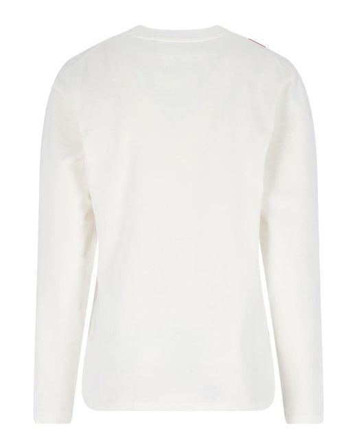 Jil Sander White Logo Sweater