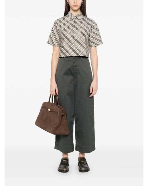 Burberry Gray Cotton Shirt