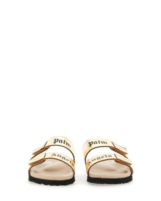 Palm Angels White Sandal With Logo