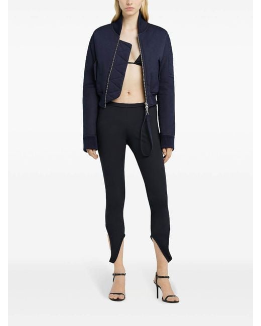 Courreges Blue Capri Leggings