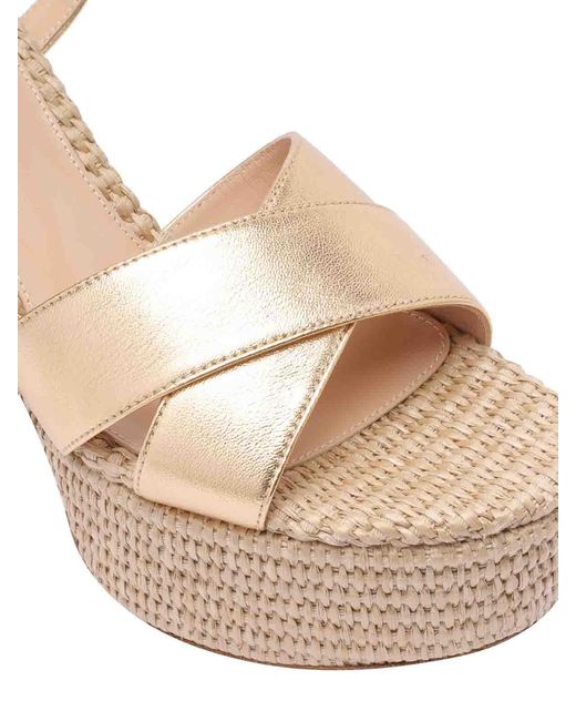 Gianvito Rossi Natural Bebe Platform Sandals