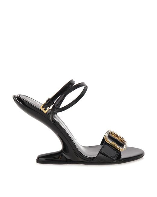 N°21 Black Ghost Heel Sandal
