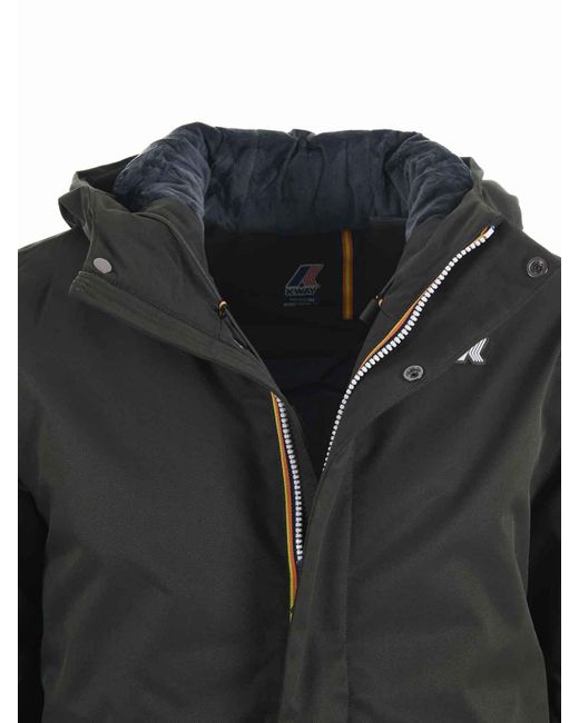 K-Way Black Jacket for men