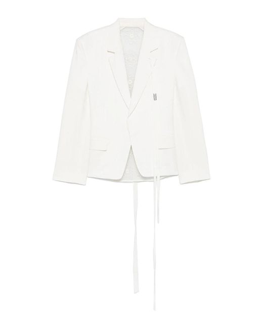 Ann Demeulemeester White Jacket