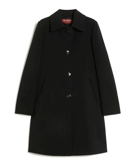 Max Mara Black Max Mara Midi Coat Racconto