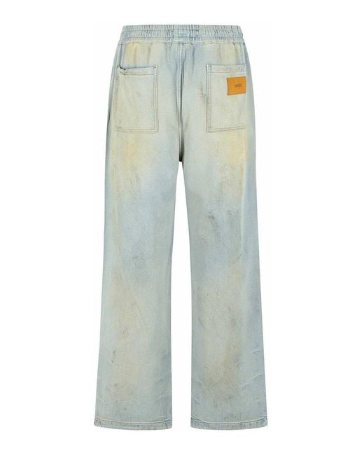 Amiri Blue Cotton Jeans for men
