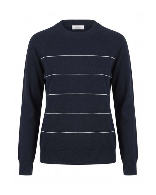 Peserico Blue Round Neck Sweater