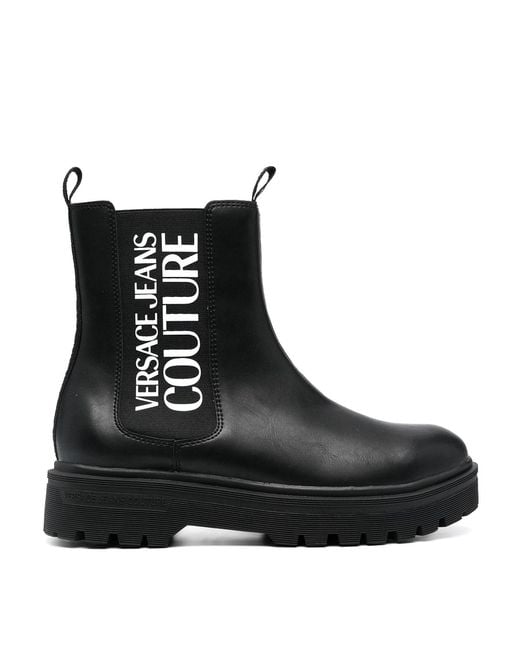 Versace Jeans Couture Black 'chelsea' Boots for men