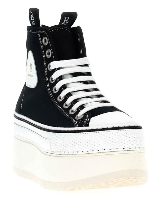 R13 Black Trainers