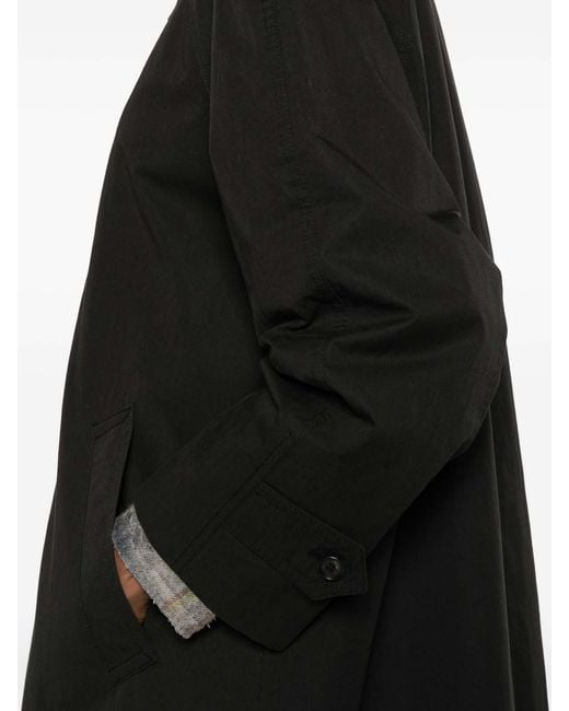 DUNST Black Cotton Blend Coat