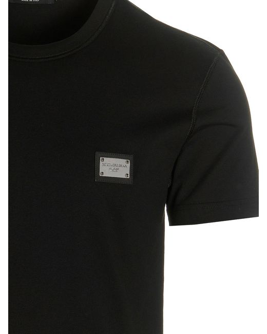Dolce & Gabbana Black Dg Essential T-Shirt for men