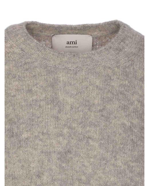 AMI Gray Ami Sweater for men