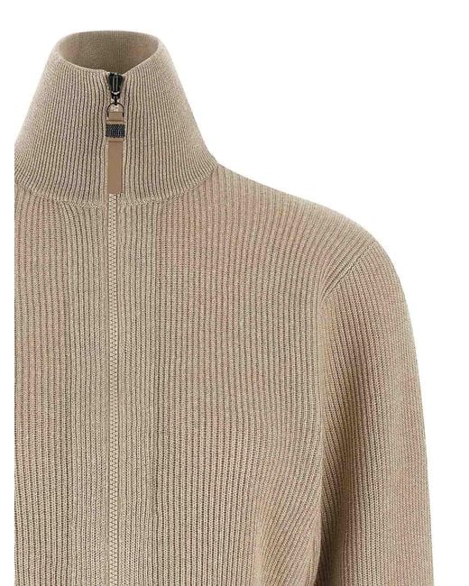 Brunello Cucinelli Natural 'Sparkling' Cardigan