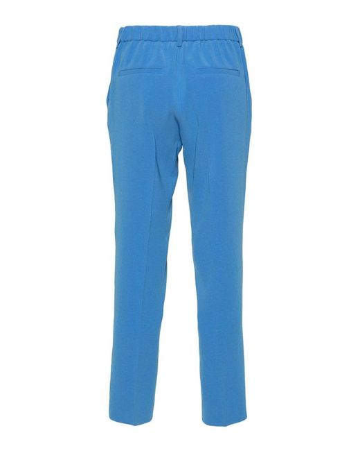 Alberto Biani Blue Cady Trousers
