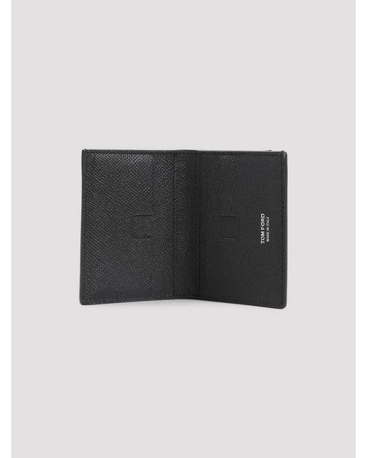 Tom Ford Black Calf Leather Wallet for men