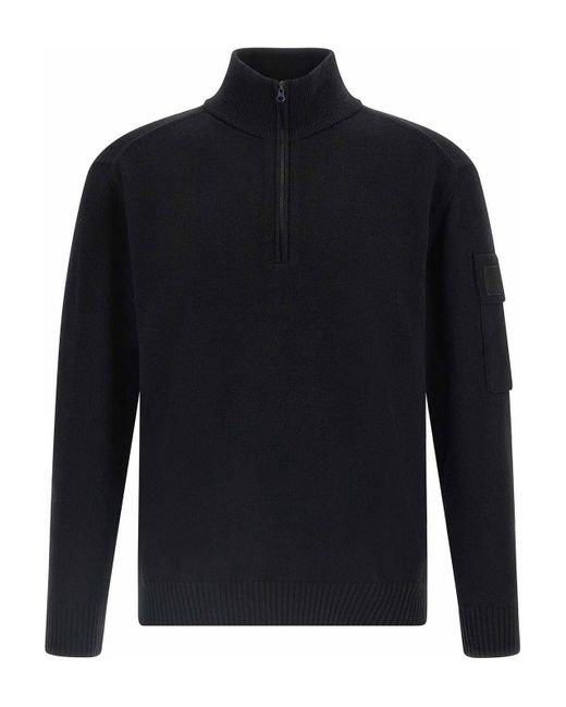 c-p-company-Black-Half-Zip-