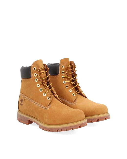 Timberland Orange Waterproof Lace-Up Boot for men
