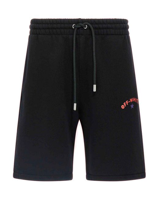 Off-White c/o Virgil Abloh Black Star Arrow Skate Bermuda Shorts for men