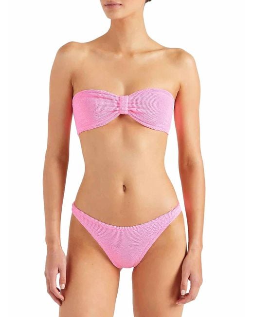 Hunza G Pink Jean Bikini Bubblegum
