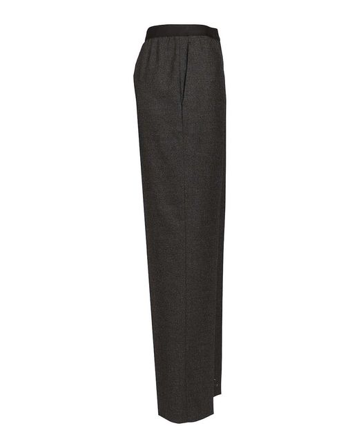 Maison Margiela Black Straight Wool Trousers