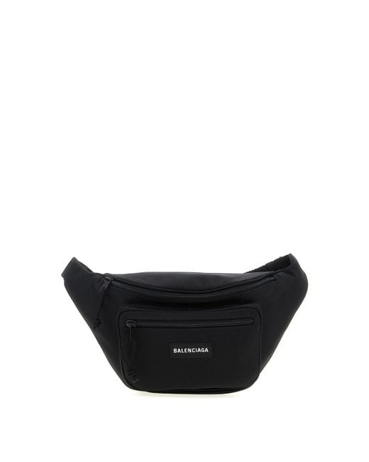 Balenciaga Black Explorer Belt Bag for men