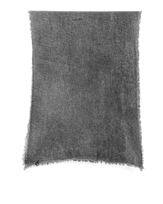 Avant Toi Gray Hand Painted Cashmere Scarf 185X90 for men