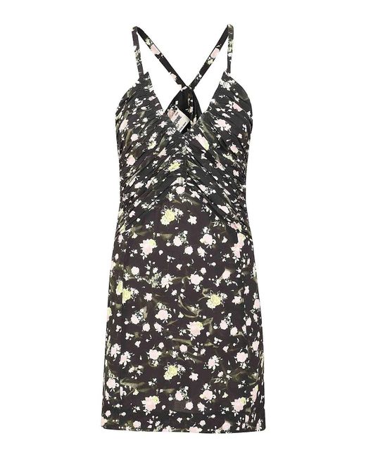 Zadig & Voltaire Black Floral Printed Mini Dress