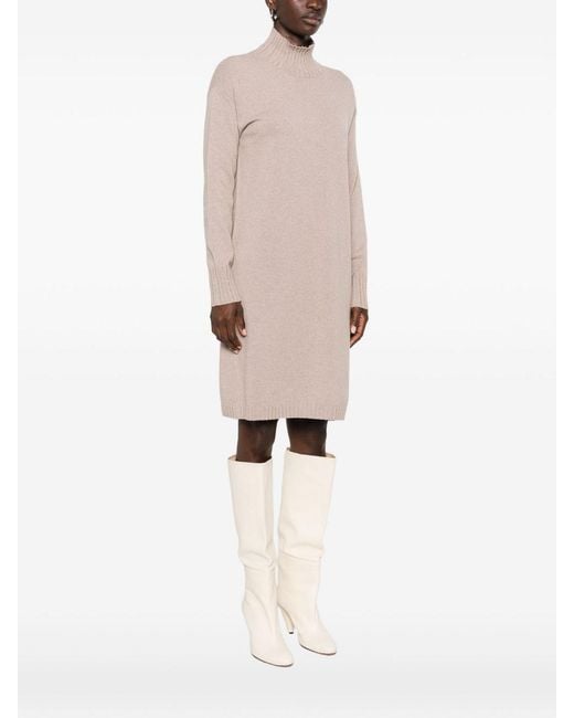 Fabiana Filippi Natural Bead-Embellished Midi Dress