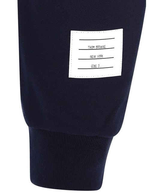 Thom Browne Blue Engineered 4-Bar Tracksuit Bottoms for men
