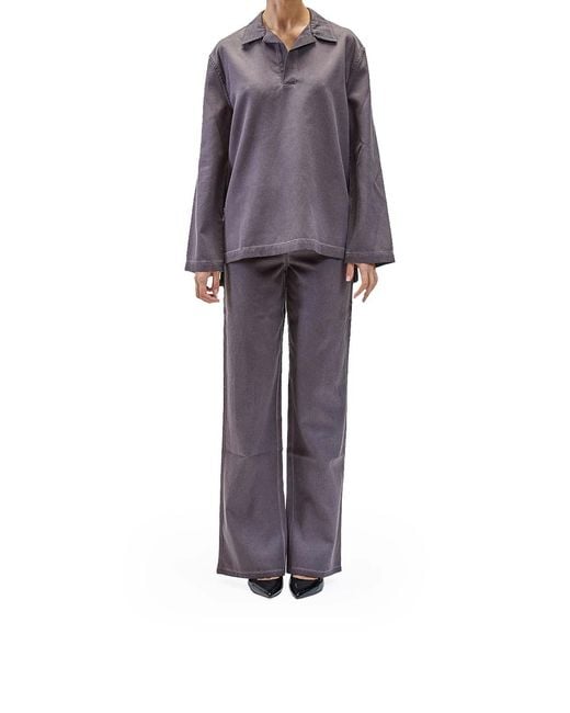 Sunnei Purple Fit Loose Pants for men