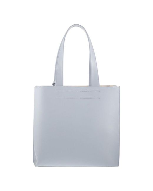 Furla Blue Divide Medium Tote Bag