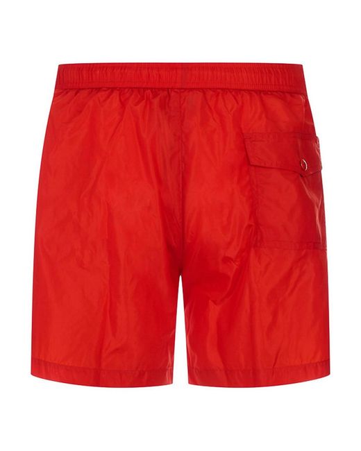 Moncler Red Boxer Mare for men