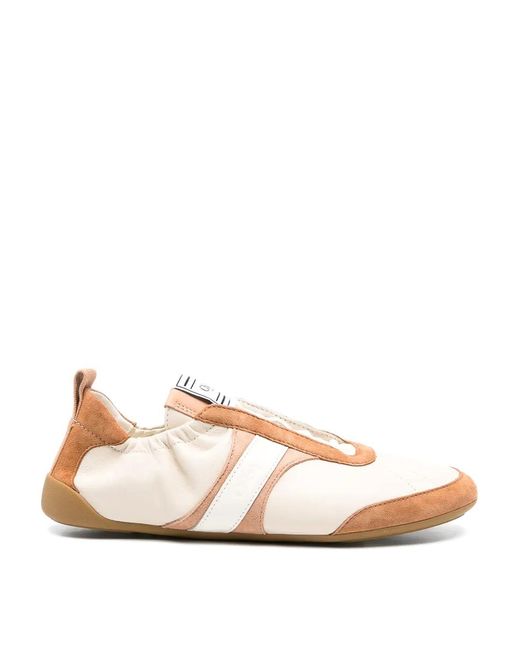 Chloé Natural Kick Sneakers