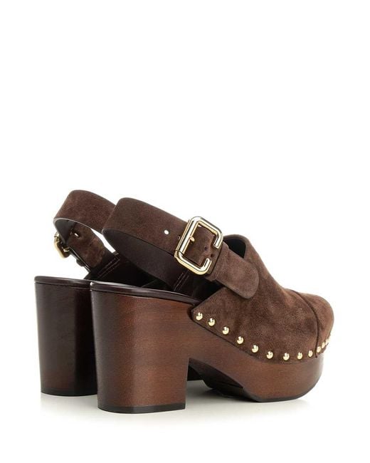 Chloé Brown Clogs