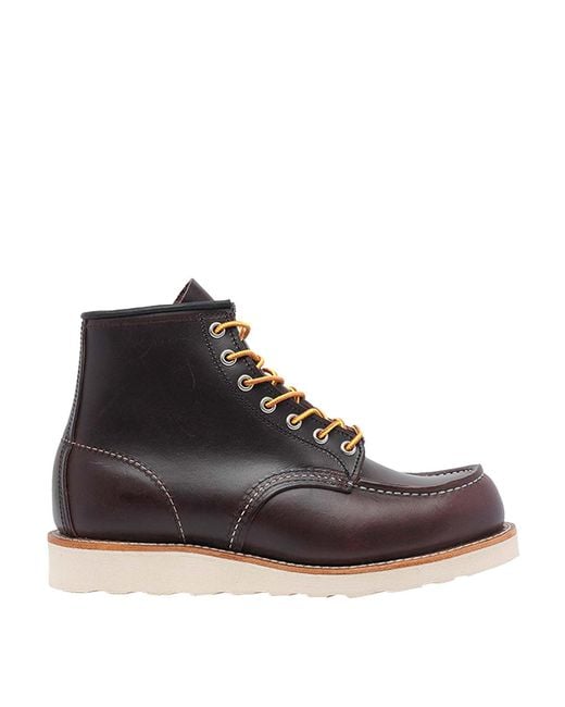 Red Wing Black Shoe Classic Moc Laced Shoes for men