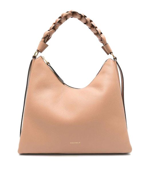 Coccinelle Natural Medium Boheme Tote Bag