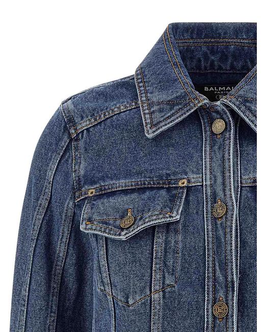 Balmain Blue Denim Jacket