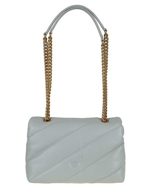 Pinko White Love Puff Classic Cl Sheep Nap