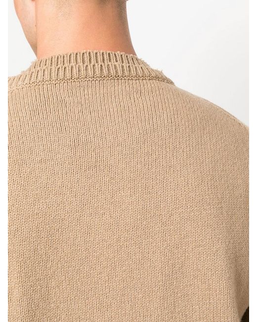 Maison Margiela Natural Crew-Neck Layered Jumper for men