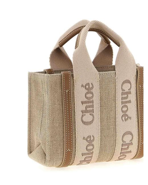 Chloé Metallic Woody Mini Handbag