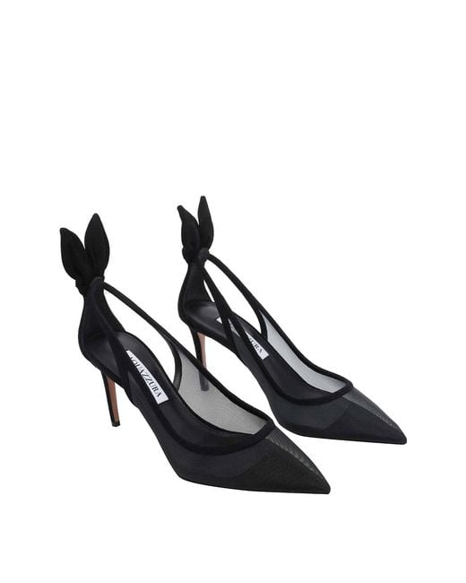 Aquazzura Black Bow Tie Pumps