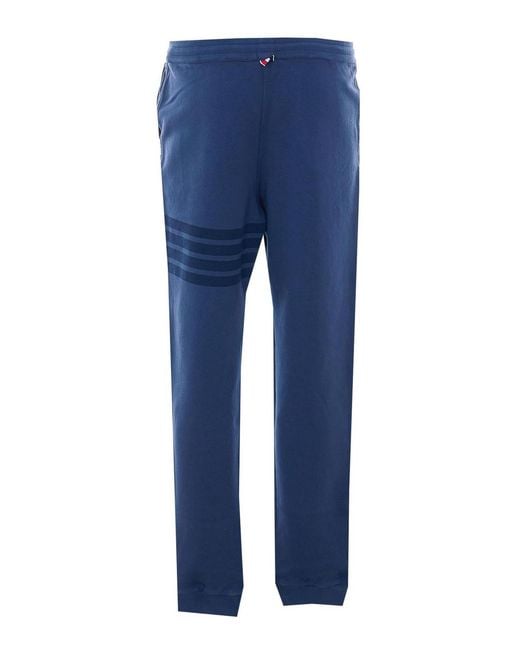 Thom Browne Blue Track Pants for men