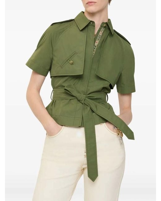 Burberry Green 'Liv' Top