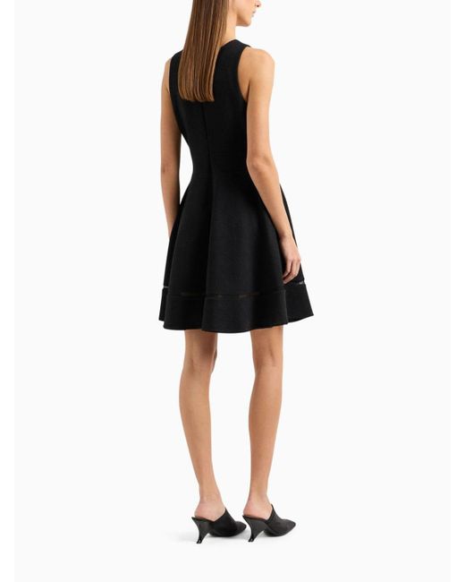 Emporio Armani Black Sleeveless Mini Dress