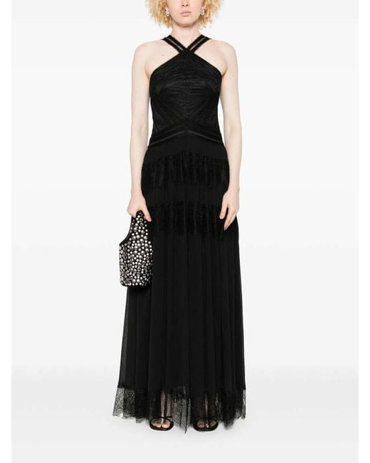 ERMANNO FIRENZE Black Midi Dress