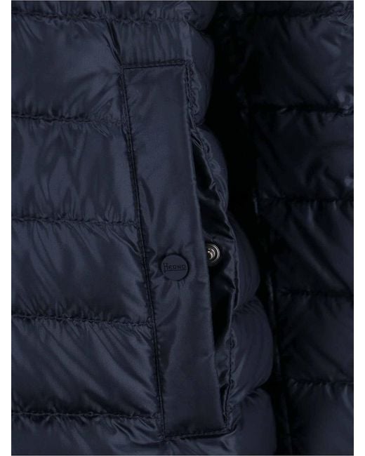 Herno Blue Lightweight Down Jacket for men